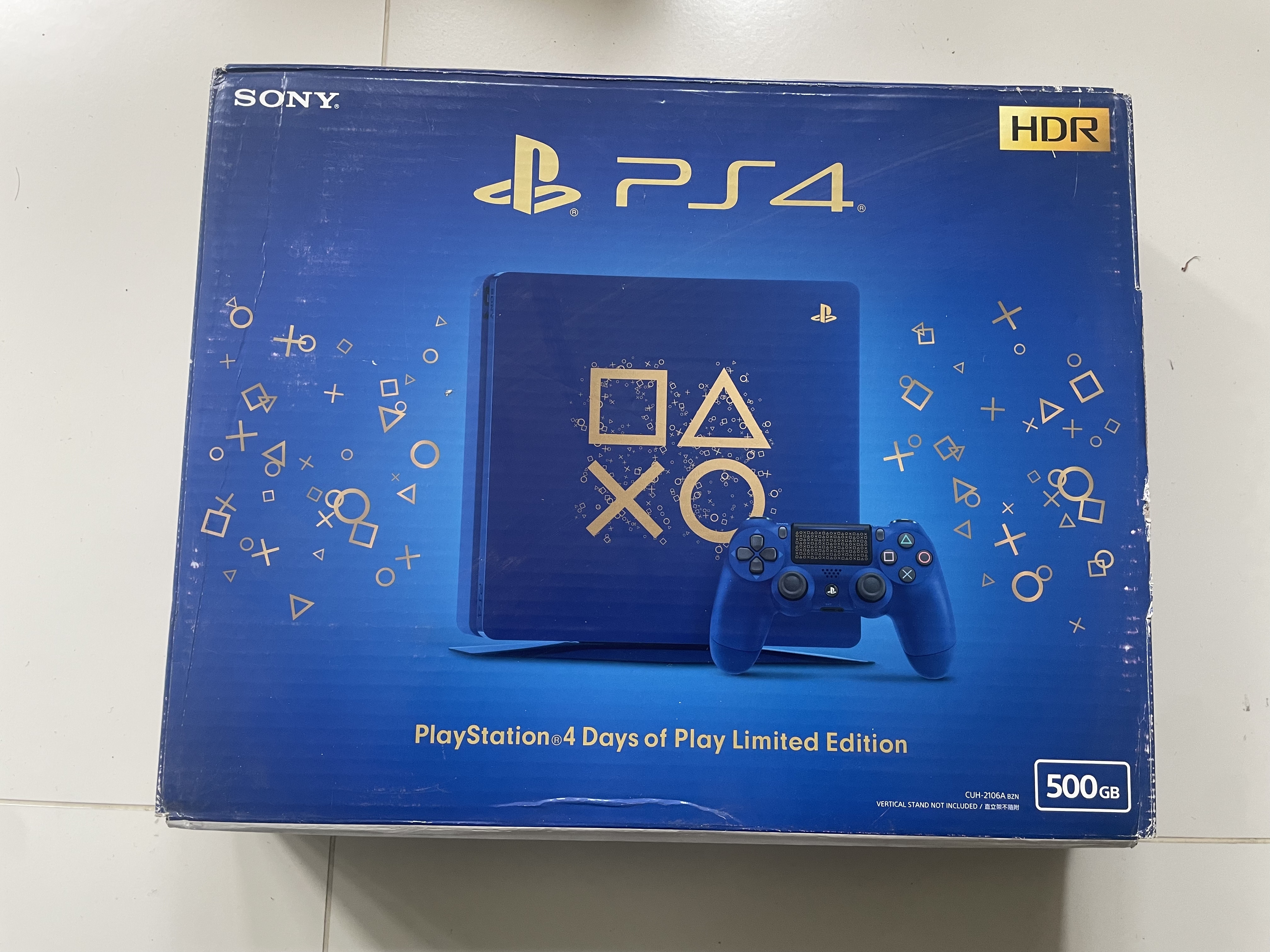 索尼  PS4 游戏机港版 蓝色纪念款限定款   500G   非常稀有