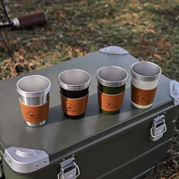 Natureweek японская сталь из нержавеющей стали на открытом воздухе BC Camping Beer Glass Cup Cup Cufe Cumping Camping Cup Cup