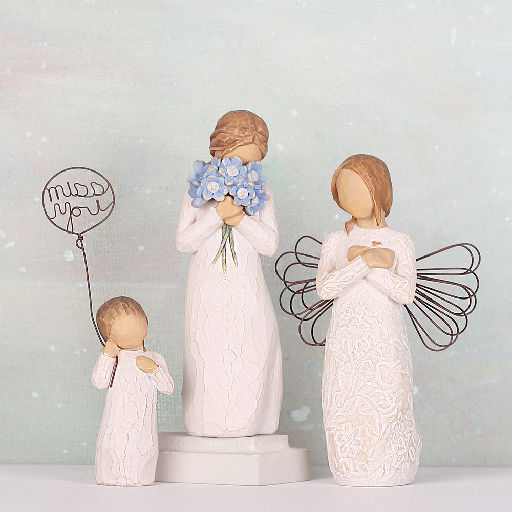 美国异地恋人物礼盒摆件