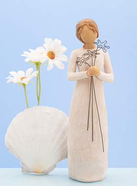 愿一willow表达送妈妈感恩节雕像