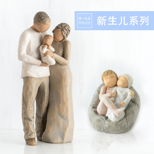 美国willow tree人物雕像摆件 有仪式感家居饰品新生儿初生儿礼盒 - 封面