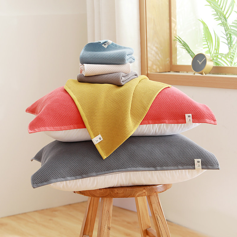 100全棉枕巾2025新款纯棉高档一对装家用夏季男生ins风官方旗舰店,床上用品,枕巾,淘宝优惠券,粉丝福利购,淘宝优惠卷