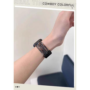 适用Amazfit华米跃我 Bip 6 硅胶磁吸手表带GTR4/GTS4/3mini配件2