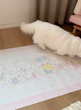 【BABY】原创防水皮革鼠标垫超大防滑餐垫可爱卡通笔记本电脑桌垫