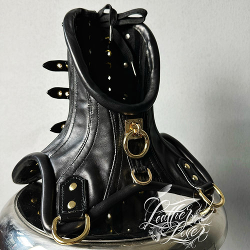 Leatherlover 皮革恋人真皮手作 重度束缚 sm束脖 手工朋克哥特