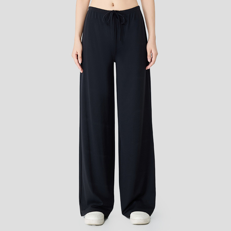 防晒宽松运动长裤女垂感显瘦瑜伽裤舒适普拉提训练外穿直筒阔腿裤