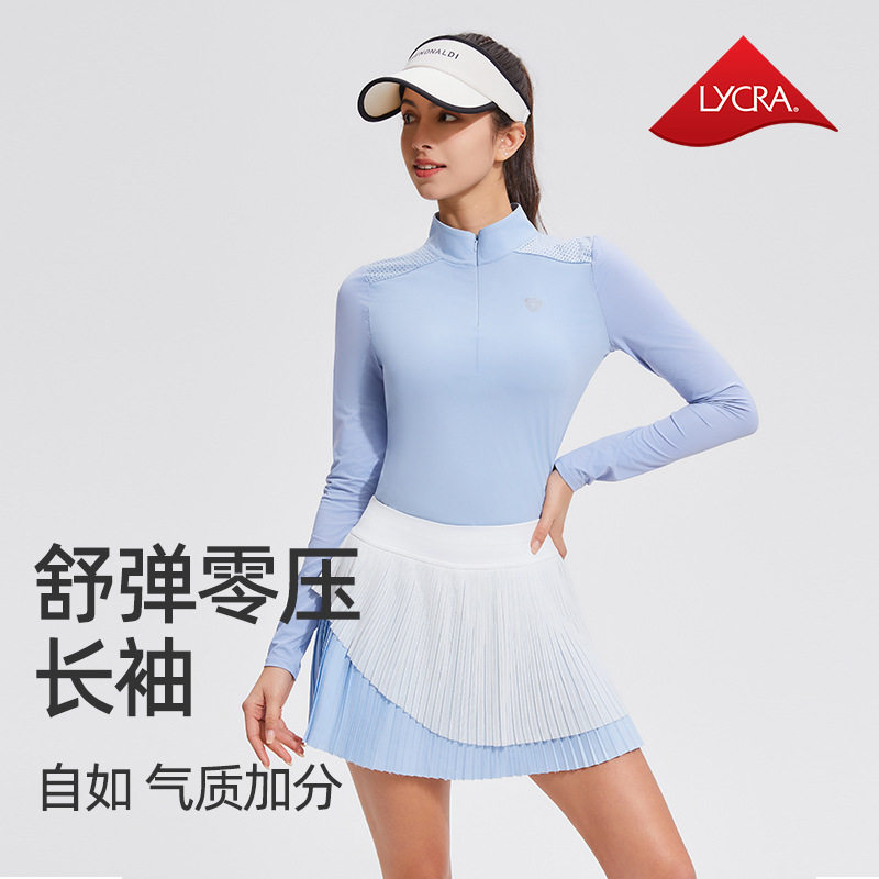 网球运动T恤POLO衫上衣速干薄款