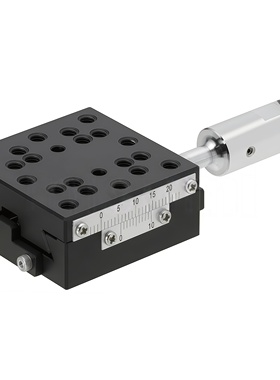 XSCL40 XSCL60 X轴手动滑台高精度/进给丝杠式/旋钮加长/燕尾槽型