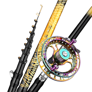 浮生前打竿谷麦竿逗钓竿三定位不剪线超轻硬19调手车竿溪流钓鱼竿