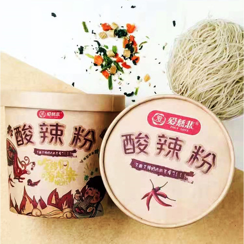 纯素食冲泡即食酸辣粉麻辣粉条