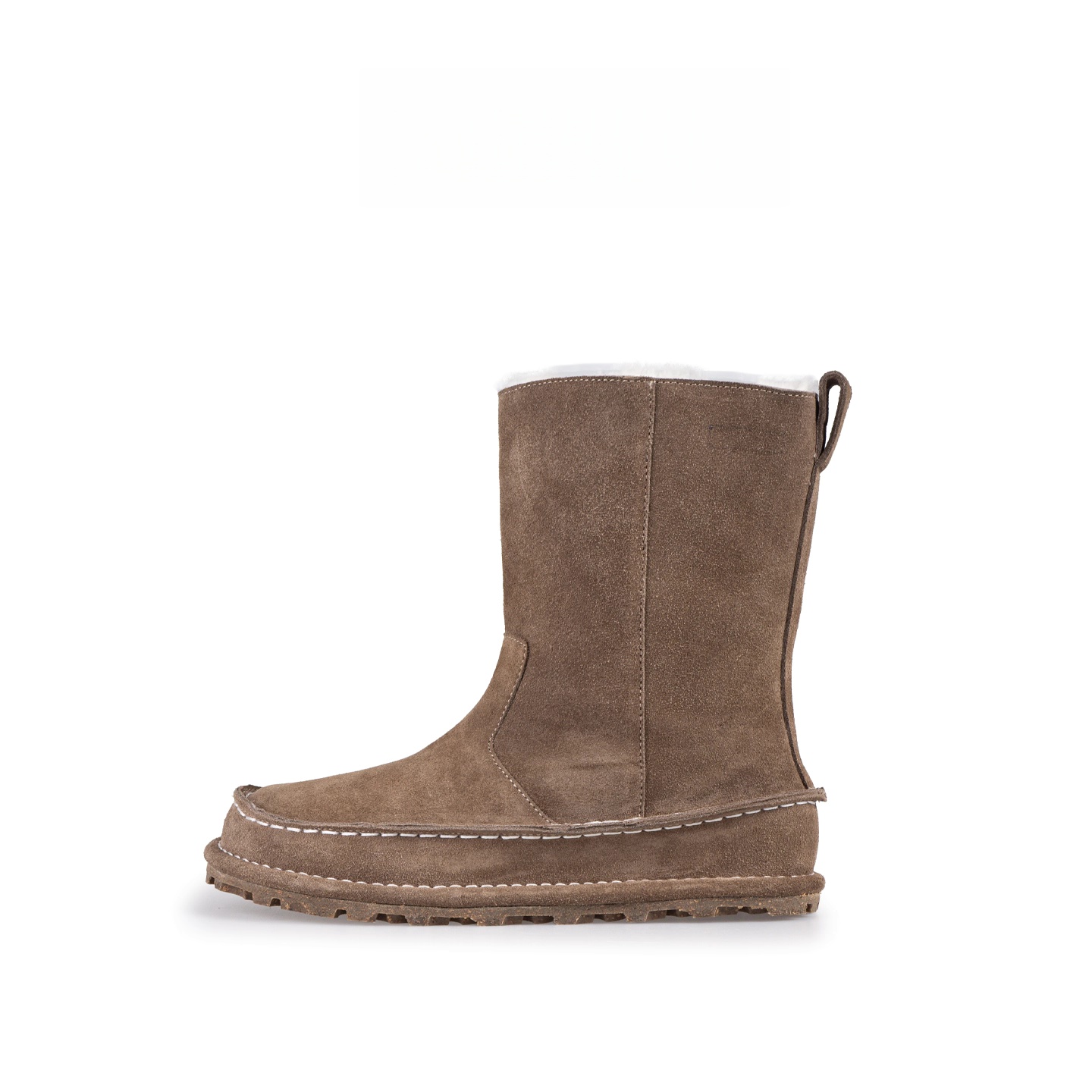 勃肯雪地靴女2025冬季新款厚底加绒棉鞋真皮中筒靴宽楦鞋