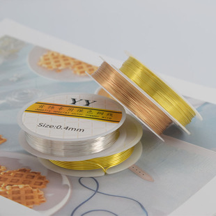 保色铜丝线 diy手工制作发簪定型缠花绕线配件材料首饰美甲铜线