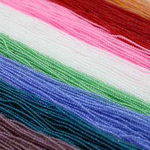 迷你2mm切面圆形彩色水晶串珠散珠DIY手工饰品项链手链配件材料