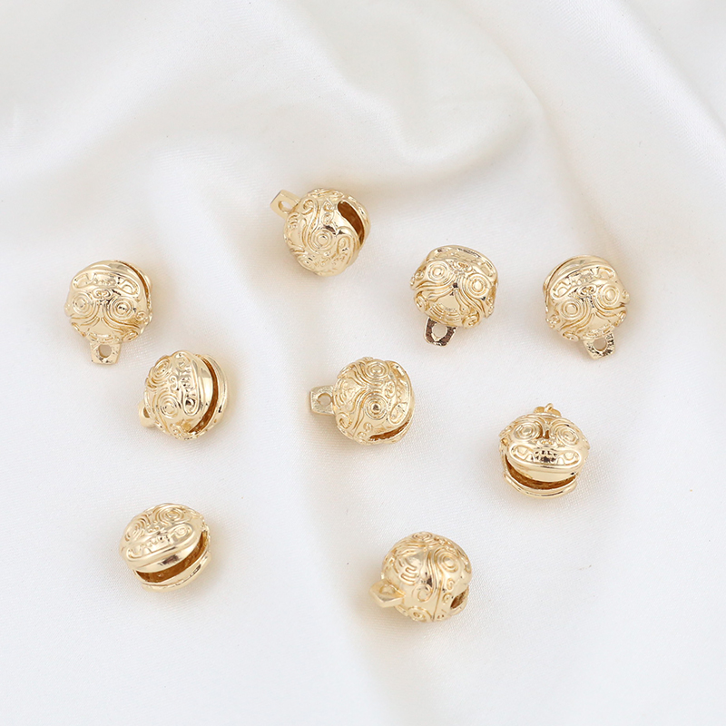 保色纯铜虎头铃铛吊坠d