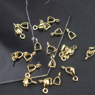 18k包金万能扣吊坠扣 双扣双开扣手链项链扣平安扣瓜子扣水滴挂扣