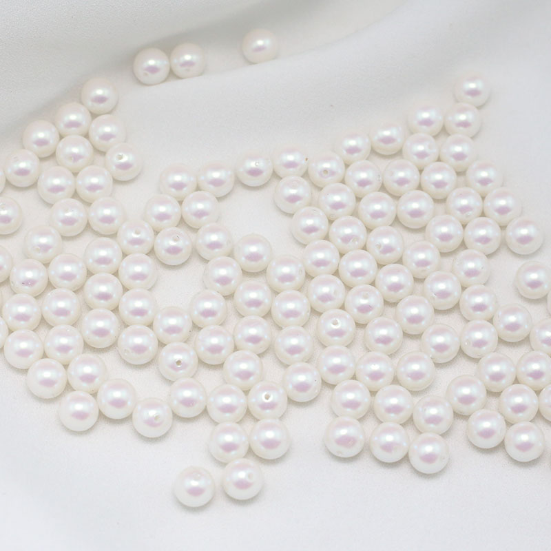日本珠全孔极强粉光幻彩仿珍珠
