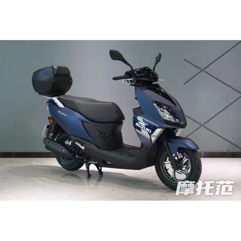 适用于济南铃木UY125磨砂蓝自喷漆去痕神器蚕丝灰红色银色补漆笔