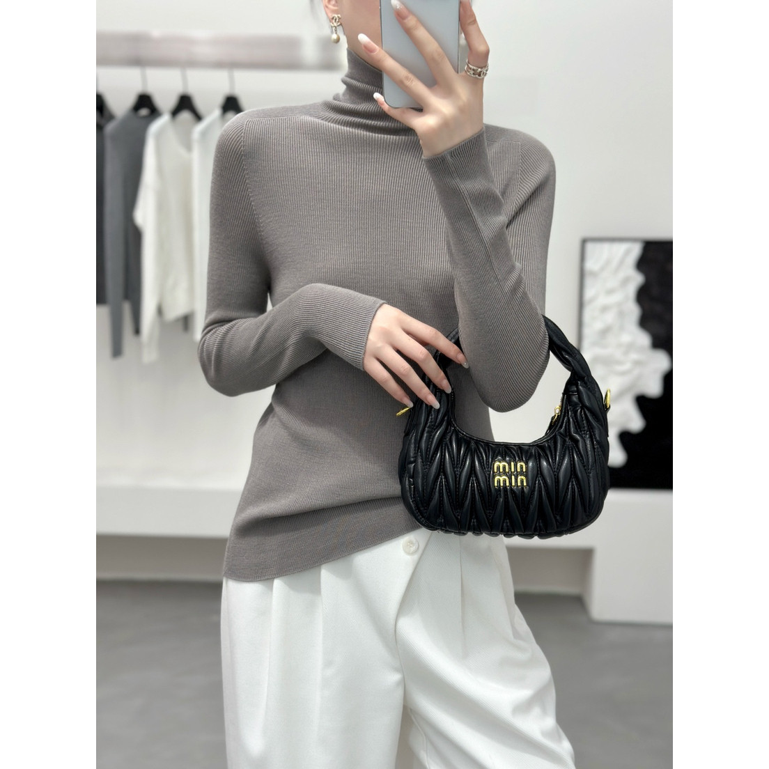 可机洗无缝一体新澳精纺100%羊毛高领针织打底衫女内搭毛衣,女装/女士精品,毛针织衫,淘宝优惠券,粉丝福利购,淘宝优惠卷