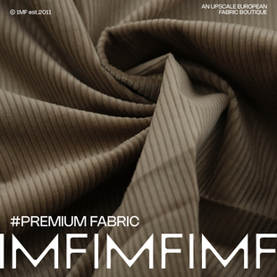 316G ARM.P高定 幅宽150CM 面料 超细腻棉质灯芯绒豆沙绿色衬衫