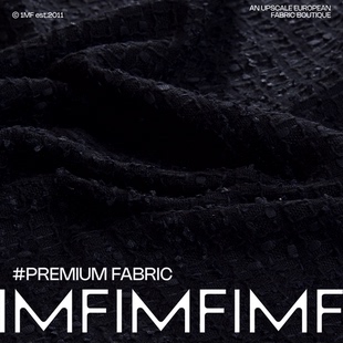 275G 幅宽140CM M² 棉交织黑色调 英国LINTON林顿粗花呢XX31389