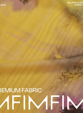 棉+vi黄色黑色服装面料 幅宽140cm