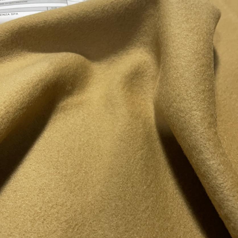 G&CC面料全羊毛面料驼色大衣