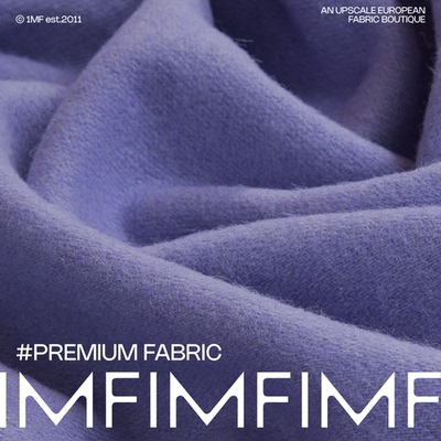 羊毛交织混纺紫色起球风面料