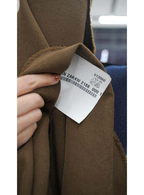 G&CC WV初剪羊毛面料深绿色纯色布 宽165CM 475G/M 意大利进口