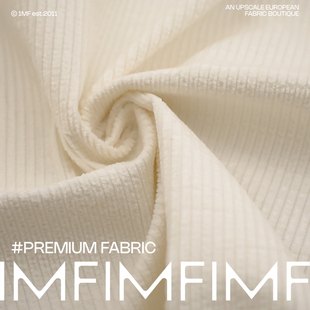 462G G&CC 幅宽152CM 子风衣外套面料 棉质宽条灯芯绒白色裤