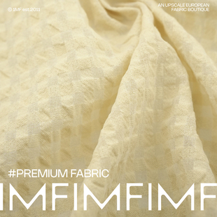 AGN 麻格纹面料 米白色衬衫布 幅宽140厘米 168G/M