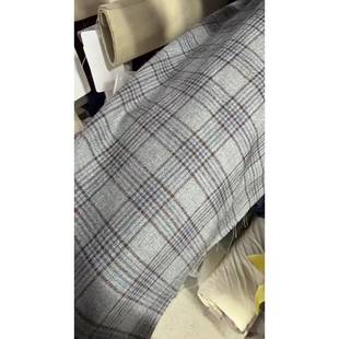 意大利制造 LP同批 ZEG 羊毛面料威尔士亲王格服装布料幅宽150cm