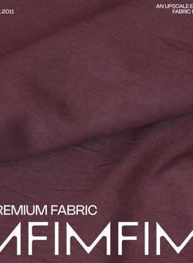 JIS面料 棉质面料酒红色衬衫布 宽135CM 意大利进口 J03020 601A