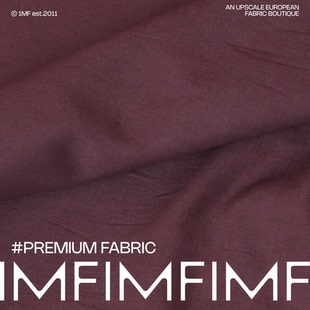 JIS面料 棉质面料酒红色衬衫布 宽135CM 意大利进口 J03020 601A