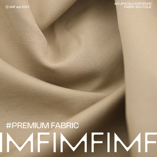 RLCCERI CO棉混纺 面料灰绿色衬衫连衣裙布 宽140CM 意大利进口