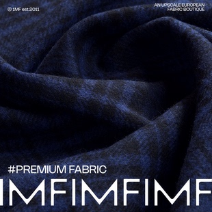 580G 纹外套大衣布料宽145CM M意大利直邮 WO羊毛面料起球风格 BAL