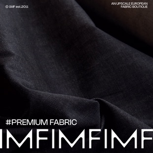 640G 意大利直邮 .CO棉质原浆牛仔黑蓝面料宽147CM M家面料