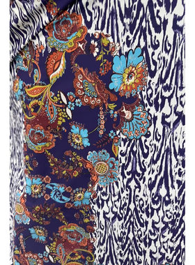 RATTI 时装EA混纺 针织面料循环花印花T恤布 宽135CM 意大利进口