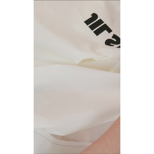 JIS 白色纯棉定位FAN喷溅面料衬衫连衣裙布料 宽145CM 意大利进口