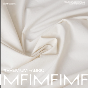 纯白温柔系奶白色纯色衬衫布料