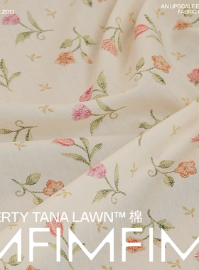 1MF 皇室绣线B 意大利LIBERTY Royal Threads Tana棉布宽136CM