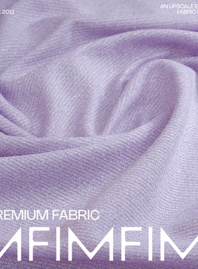 MOESSMER 羊毛交织面料紫色针织小香风粗花呢宽135CM 意大利直邮