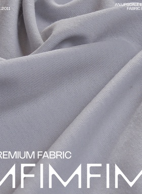 ARM  羊毛浅灰白色针织可贴身面料宽138CM 340G/M意大利进口