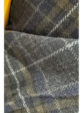 意大利工厂BONOTTO羊毛格纹 布料 服装 面料幅宽155CM 564G/M