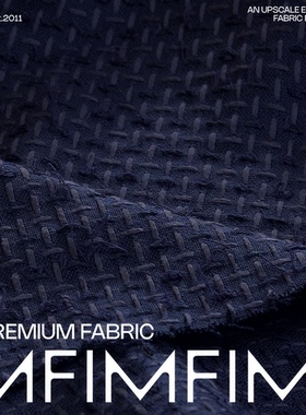 英国LINTON林顿粗花呢XX31321 棉为主藏青色 幅宽140CM 235G/M²