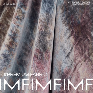 SE真丝黑科技丝绒混纺 印花面料宽135CM250G 意大利进口PINTO