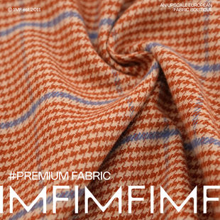 G&CC面料CO棉质千鸟格格纹布料幅宽150CM M意大利进口 343G