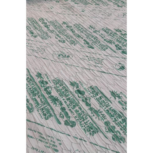 JIS 85%VI 14%SE 1%EA绿色褶皱背心裙布 宽72CM 200G/M意大利进口