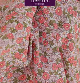 C粉色XDF 查米安 意大利 Charmian Tana lawn长纤棉布 宽1.36米