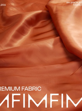 LP同批 宾霸内衬纯色南瓜色FAN静电面料LM 幅宽140CM