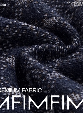 藏蓝色交织面料 幅宽165CM 克重575G/米